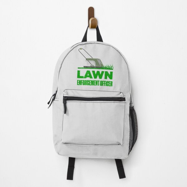 Item preview, Lawn Enforcement Officer With Mover Funny Gardening Distressed designed and sold by artworkbyrihen.