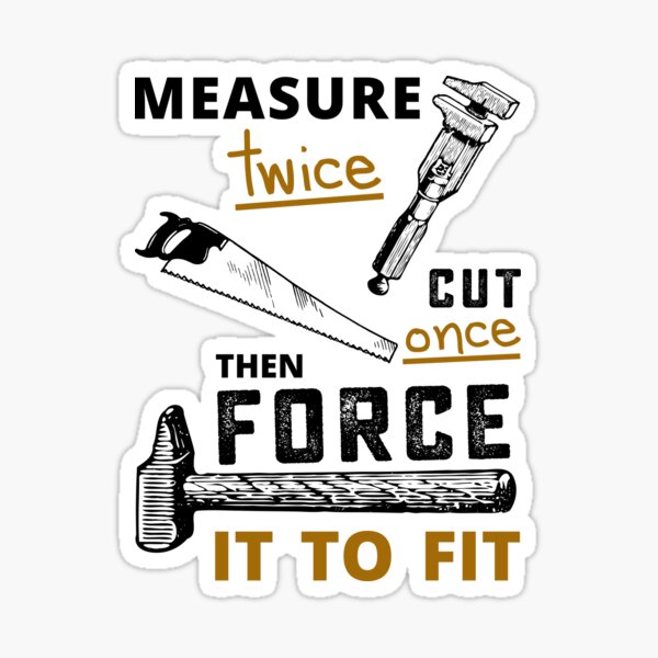 Item preview, Measure Twice Cut Once Woodworking designed and sold by Quote  in point.