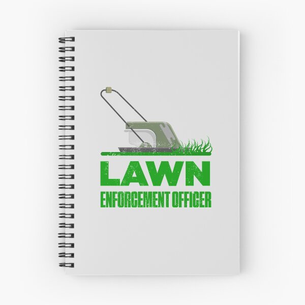 Item preview, Lawn Enforcement Officer With Mover Funny Gardening Distressed designed and sold by artworkbyrihen.