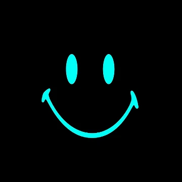 Artwork thumbnail, Cyan Smiley by Rccola55