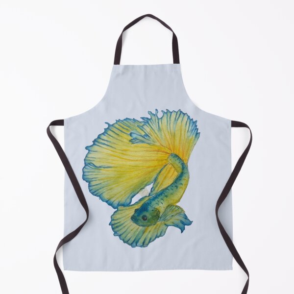 Item preview, Yellow and Blue Betta fish designed and sold by ClaraFied.
