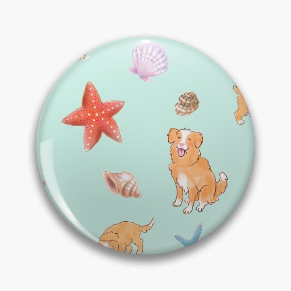Item preview, Tollers on the Beach - Seafoam designed and sold by BlossomCreative.
