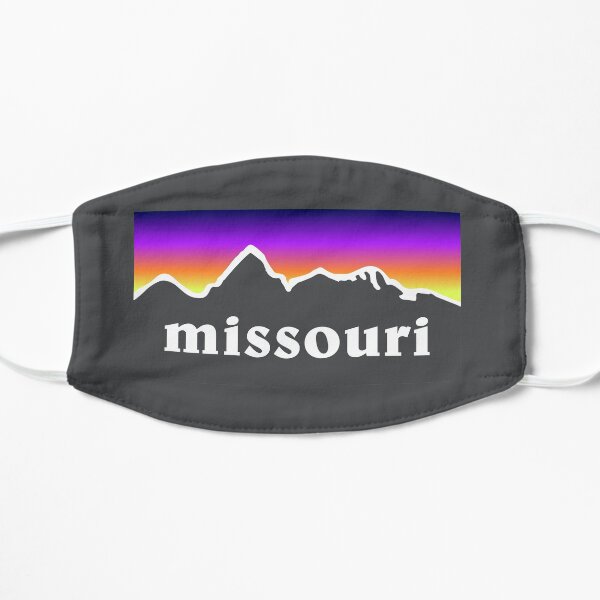 Missouri Mountains Outdoor Hiking St. Louis Blues Kansas City State Flag Sunset Gift Ideas Mask