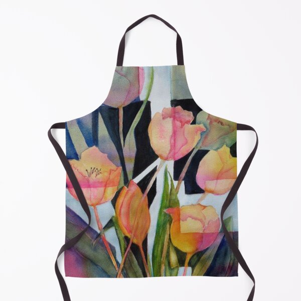 Item preview, Elusive Tulips in Spring, Original Watercolor Painting, Spring Tulips Art, Colorful Abstract designed and sold by dianecita.