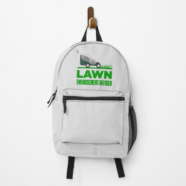 Item preview, Lawn Enforcement Officer With Mover Funny Gardening Distressed designed and sold by artworkbyrihen.