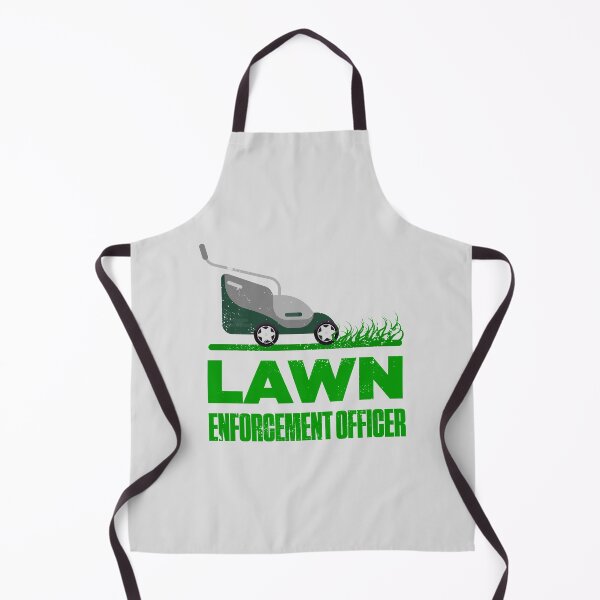 Item preview, Lawn Enforcement Officer With Mover Funny Gardening Distressed designed and sold by artworkbyrihen.