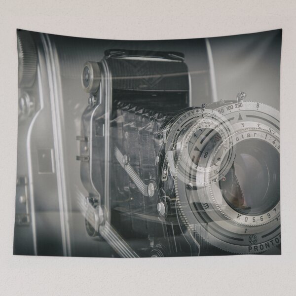 Item preview, Multi exposure study of old folding bellows camera designed and sold by Christopher Ball.