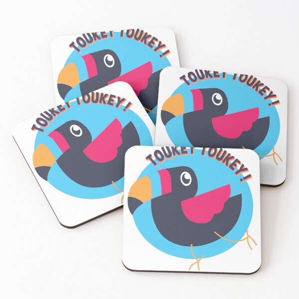 Item preview, Colorful Toucan Bird on a Blue Background designed and sold by Reyu ..