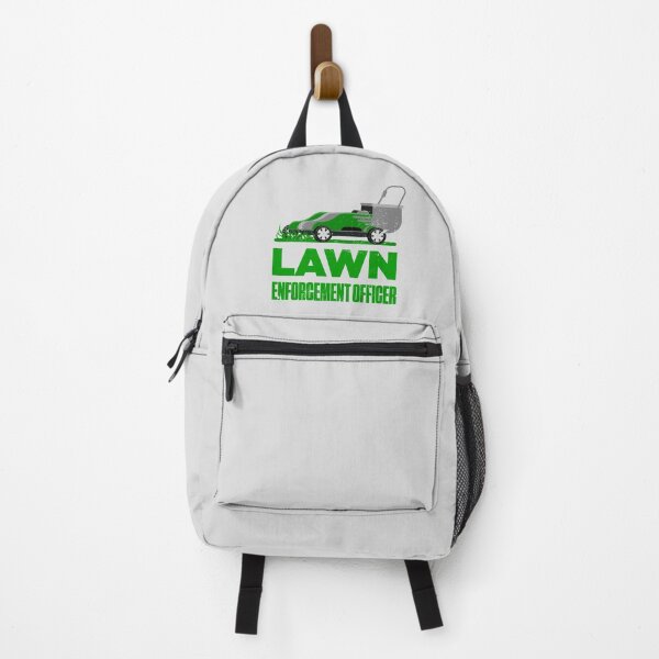 Item preview, Lawn Enforcement Officer With Mover Funny Gardening Distressed designed and sold by artworkbyrihen.
