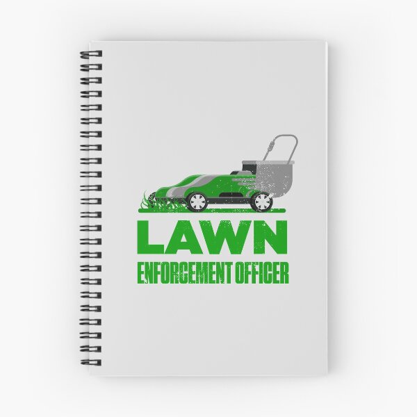 Item preview, Lawn Enforcement Officer With Mover Funny Gardening Distressed designed and sold by artworkbyrihen.