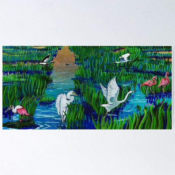 Everglades Birds Poster