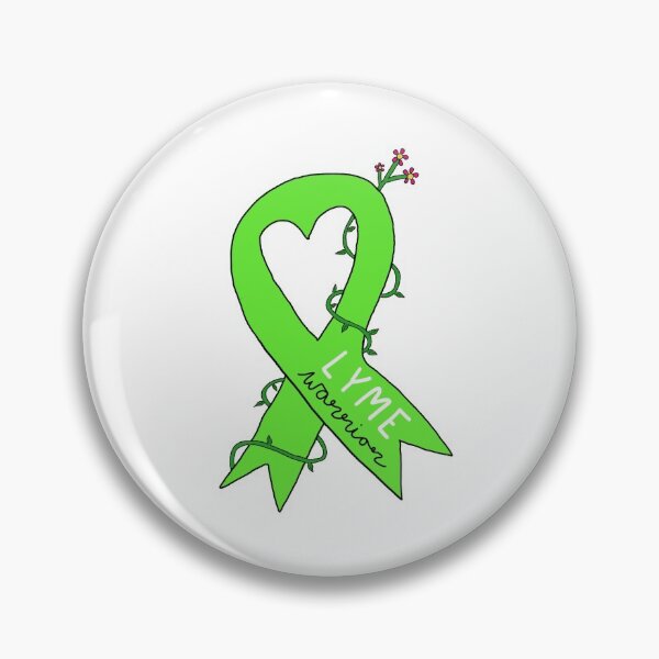 Item preview, Lyme disease warrior awareness ribbon designed and sold by Jasminmayox.
