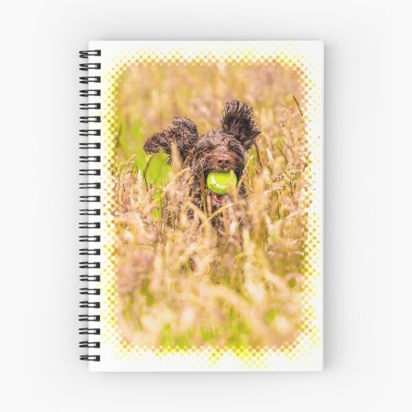 Item preview, Cockapoo running in long grass photo designed and sold by bdws.