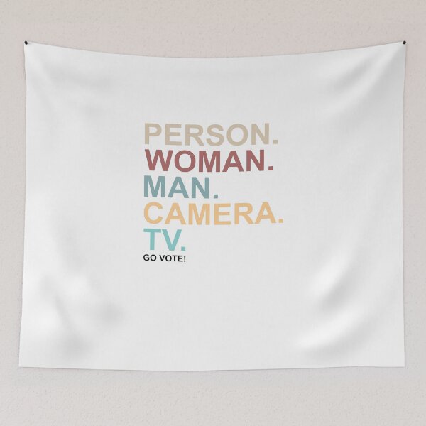 Item preview, Person. Woman. Man. Camera. TV. Go Vote! designed and sold by TheMattDesigns.