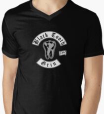Black Tooth Grin Men's V-Neck T-Shirt