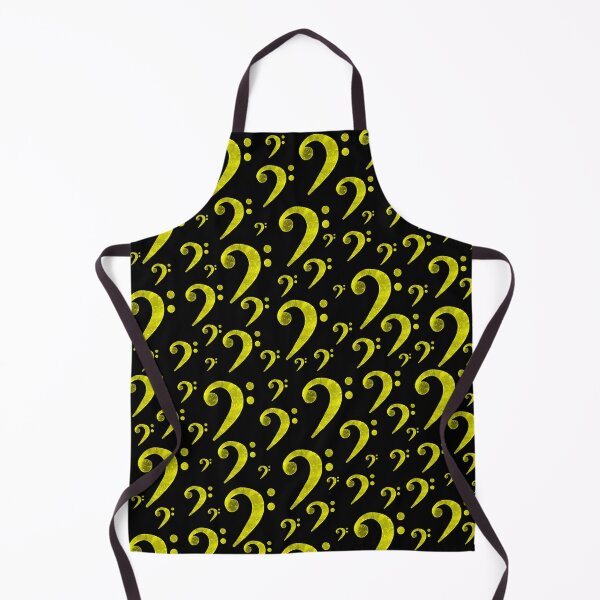 Item preview, Watercolor Music Bass Clef in Yellow designed and sold by Tara Barnaba.