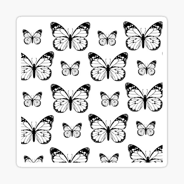 Butterflies in the Snow Sticker