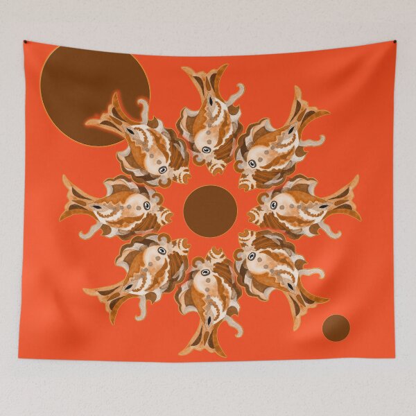 Item preview, Fish Eclipse Orange designed and sold by Sharon Schwalbe.