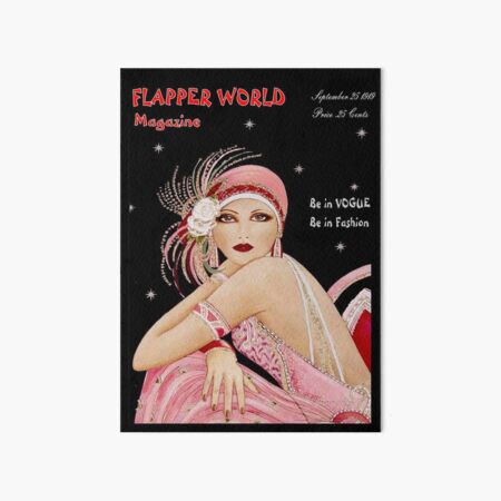 FLAPPER WORLD : Vintage 1919 Fashion Magazine Advertising Print Art Board Print