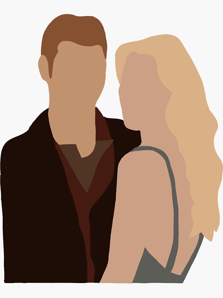 Davina Claire and Kol Mikaelson Sticker for Sale by alisejdesigns