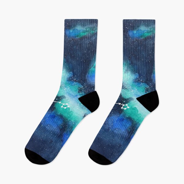 Artikelvorschau, Fischkonstellation mit blaugrüner Galaxie entworfen und verkauft von ylle.