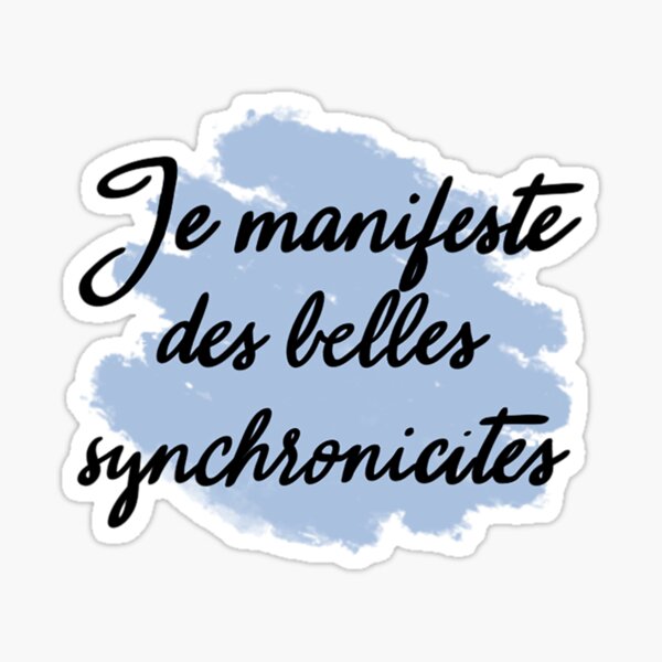 Aperçu de l'œuvre Je manifeste des belles synchronicités créée et vendue par Volubile.