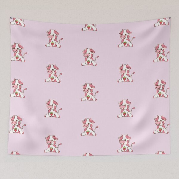Item preview, strawberry cow designed and sold by felicedacowgurl.