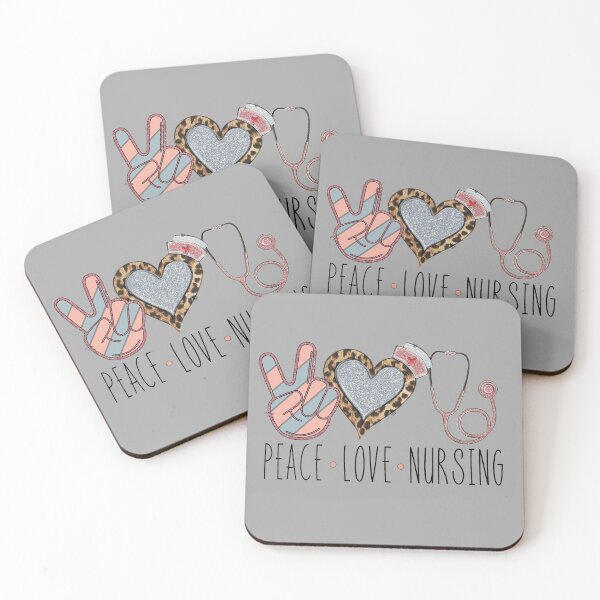 Item preview, Peace Love Nursing, Fun Gift For Nurses designed and sold by Nrlifecreations.
