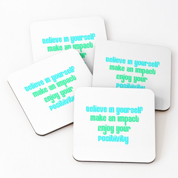 Item preview, Believe In Yourself Make An Impact Enjoy Positivity designed and sold by RandomAssDesign.