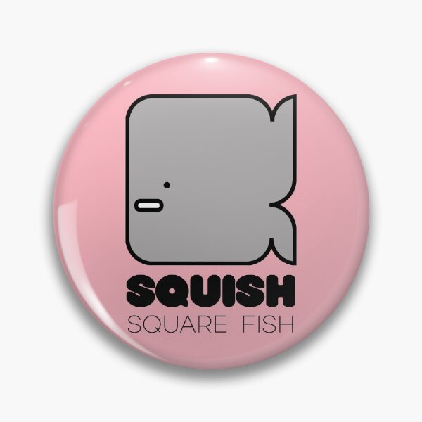 Item preview, Fun Fish Squish Square Fish Pink designed and sold by Quooki.