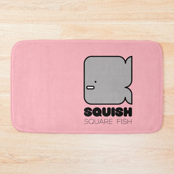 Item preview, Fun Fish Squish Square Fish Pink designed and sold by Quooki.