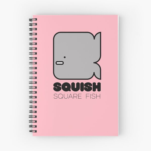 Item preview, Fun Fish Squish Square Fish Pink designed and sold by Quooki.
