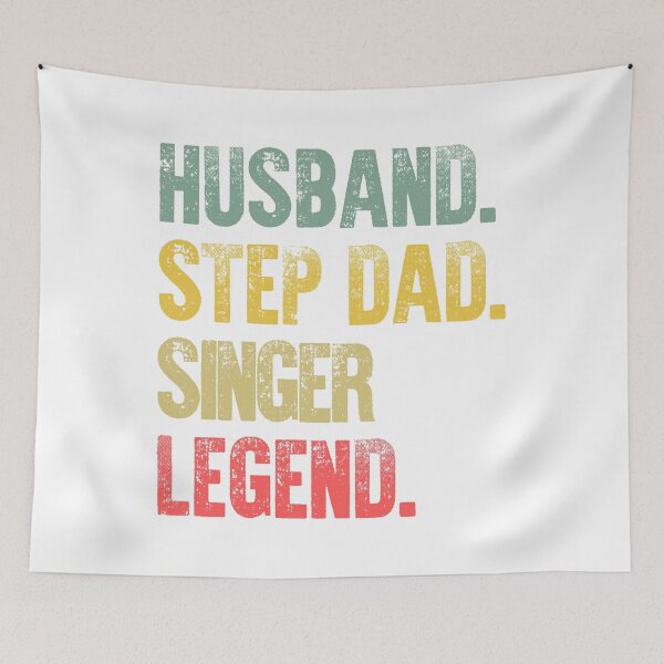 Item preview, Funny Men Vintage T Shirt Husband Step Dad Singer Legend designed and sold by Bendthetrend.