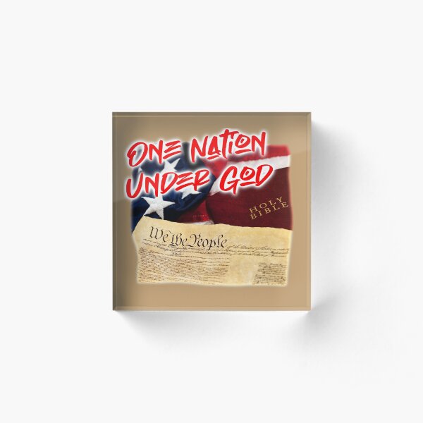 ONE NATION Acrylic Block