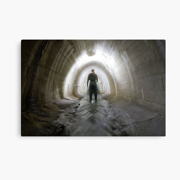 Tunnel, Canal tunnel Metal Print