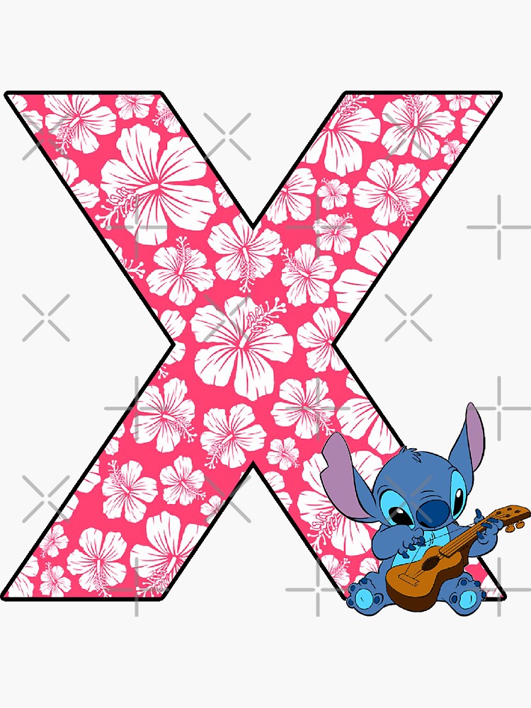 "Lilo & Stitch Letter X" Sticker For Sale By Lizettesotelo | Redbubble