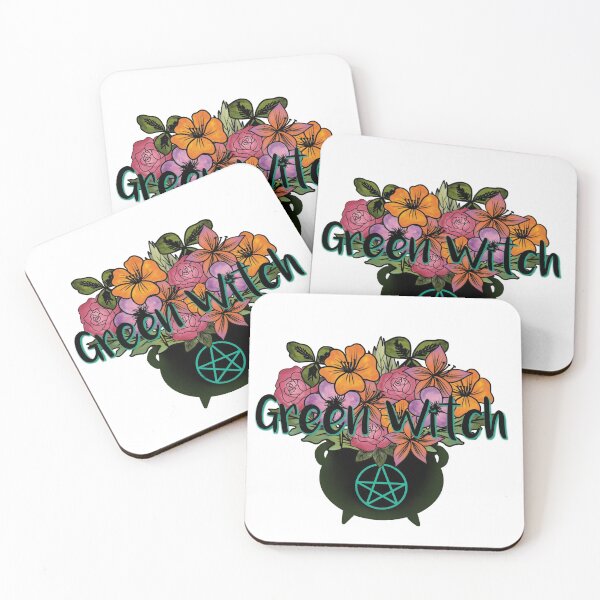 Item preview, Green Witch Hand Drawn Cauldron Design designed and sold by MystikalMoonLLC.