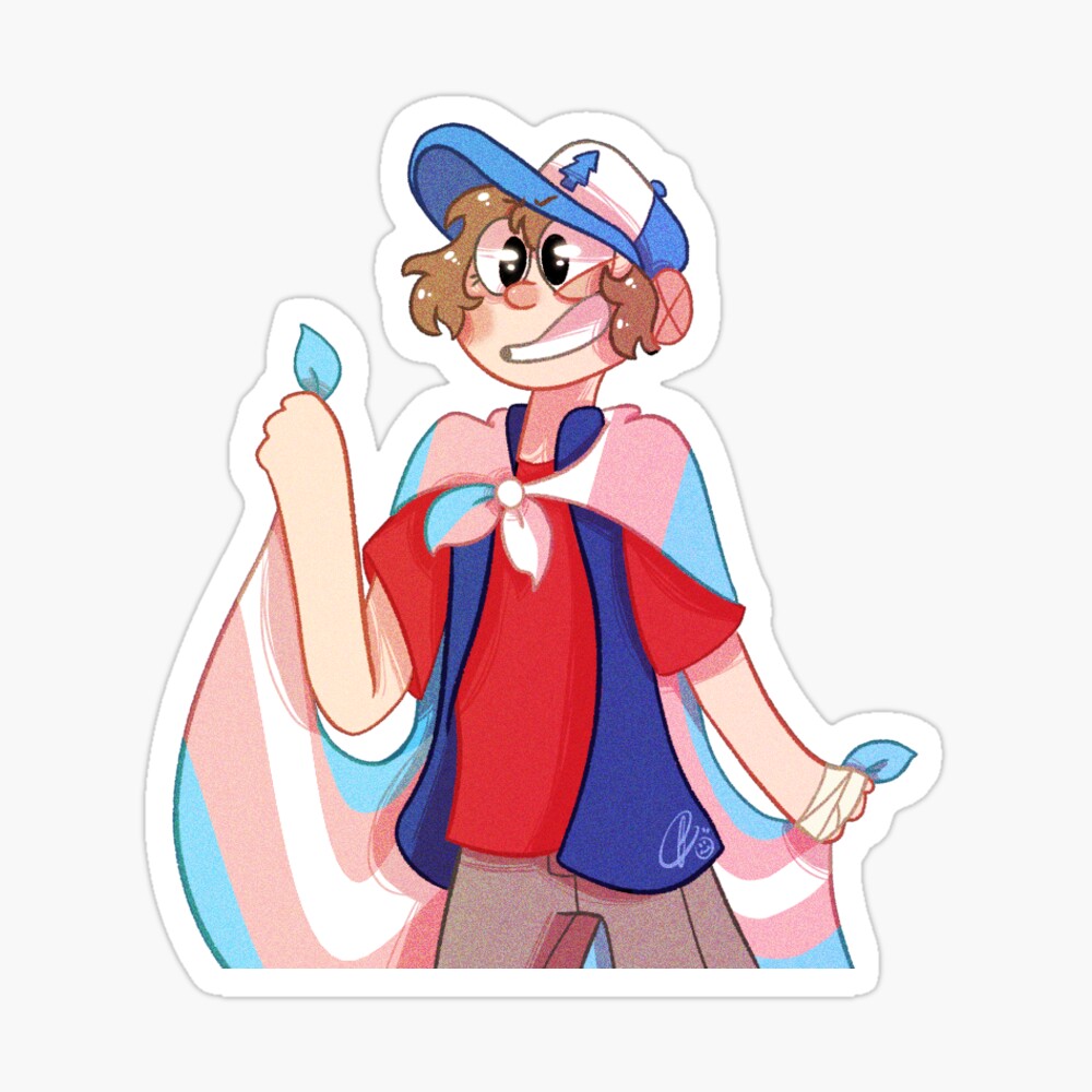 Trans! Dipper Pines Sticker for Sale by Faith834 | Redbubble