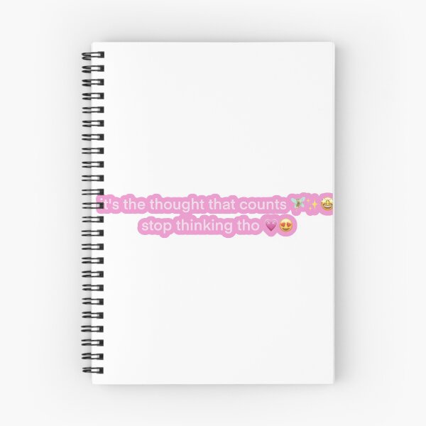 Item preview, it's the thought that counts, stop thinking tho - tiktok comment designed and sold by robinverheul.