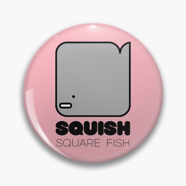 Item preview, Fun Fish Squish Square Fish Pink designed and sold by Quooki.