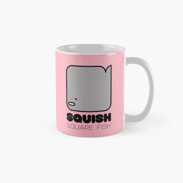 Item preview, Fun Fish Squish Square Fish Pink designed and sold by Quooki.