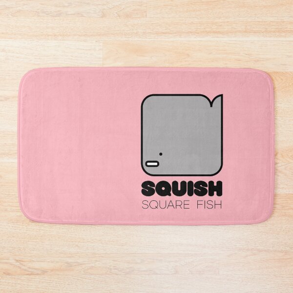 Item preview, Fun Fish Squish Square Fish Pink designed and sold by Quooki.