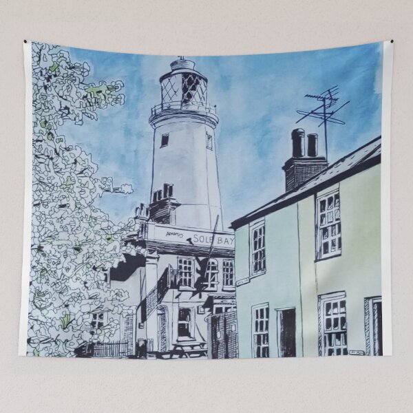 Item preview, Southwold Lighthouse Watercolour Painting designed and sold by Tom Crittenden.