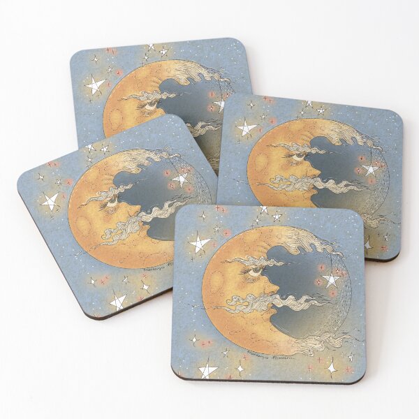 Item preview, Man in the Moon Print  designed and sold by kenzie  panessa.