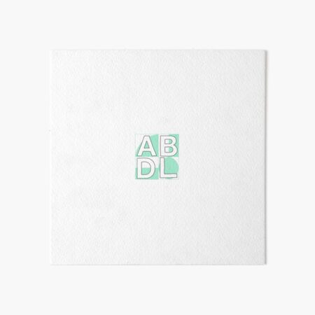 ABDL squares mint Art Board Print