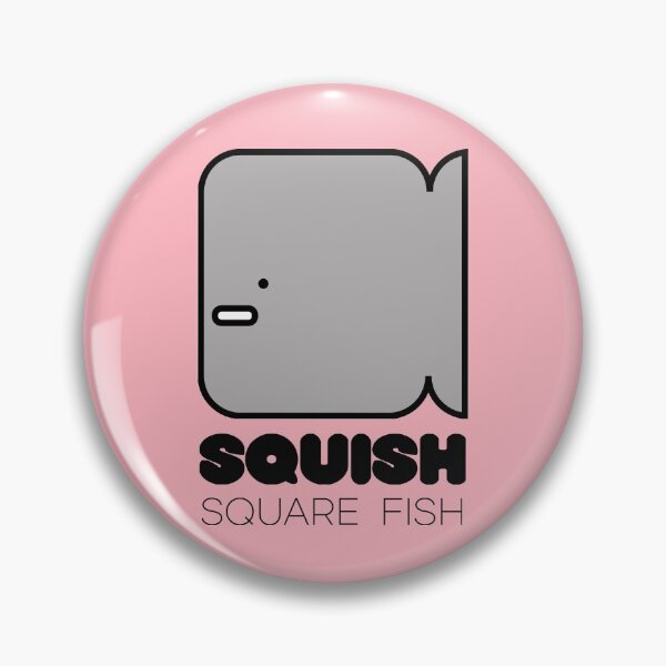 Item preview, Fun Fish Squish Square Fish Pink designed and sold by Quooki.