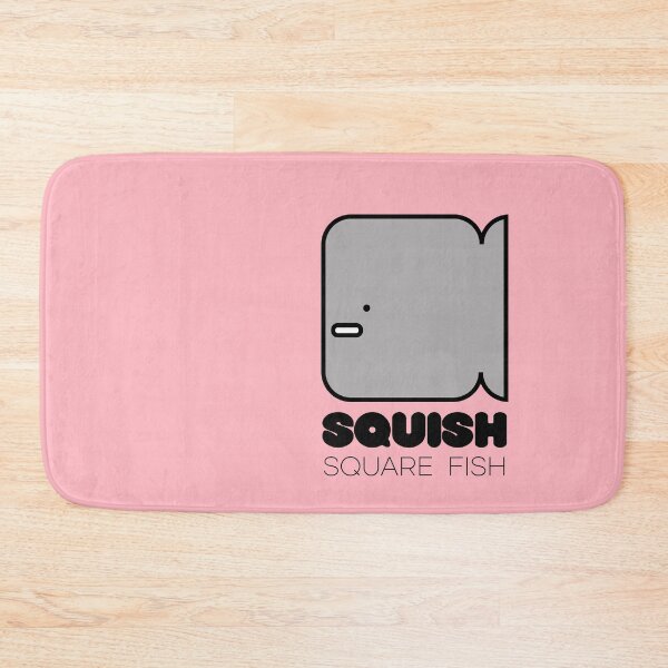 Item preview, Fun Fish Squish Square Fish Pink designed and sold by Quooki.