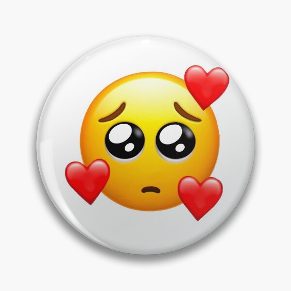 Item preview, Sad emoji with hearts designed and sold by brookenm.