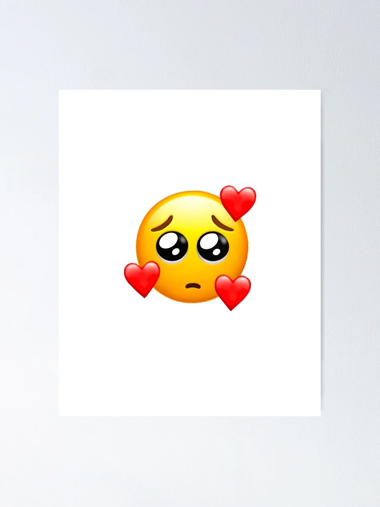 🥺 Cute Sad Emoji Poster – Realistic Emojis