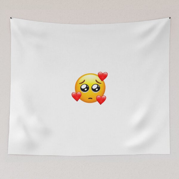 Item preview, Sad emoji with hearts designed and sold by brookenm.